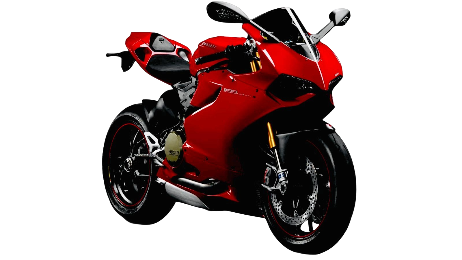 Red Ducati sport motorcycle